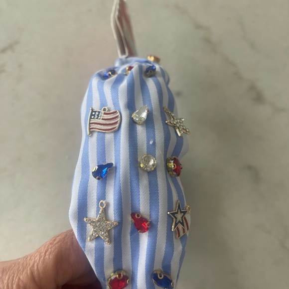 STARS AND STRIPES FOREVER HEADBAND!!! ADORABLE AMERICANA!! NWT - Picture 1 of 5